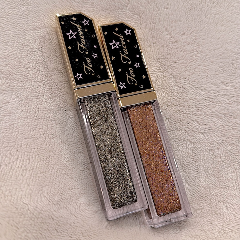 🪩TOO FACED tutti frutti liquid glitter eyeshadow bundle (2 pieces) new w/out tag